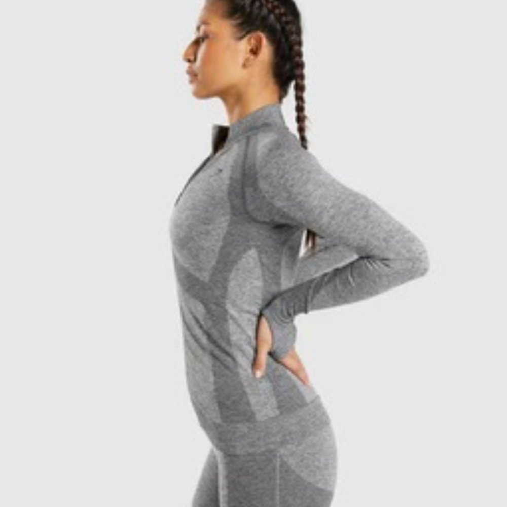Gymshark Grey Flex Zip Through Jacket Size S New … - image 3